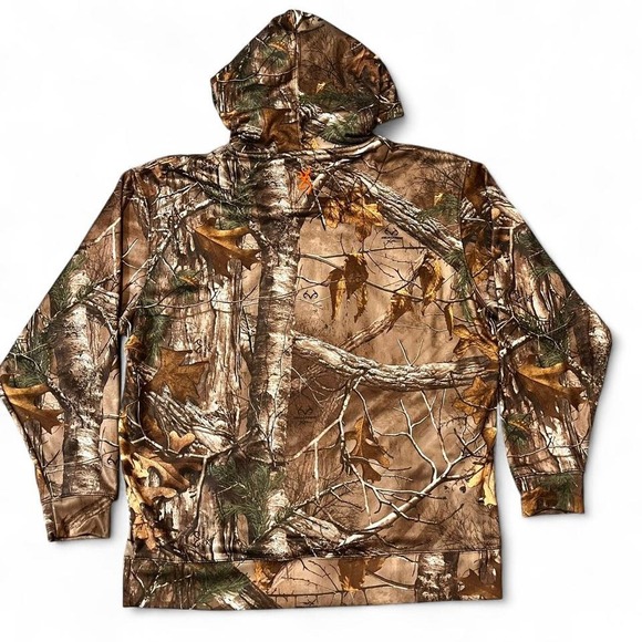 Browning Realtree Camo Pullover Hoodie Men's XL Hunting Gorpcore Outdoor - Picture 4 of 4